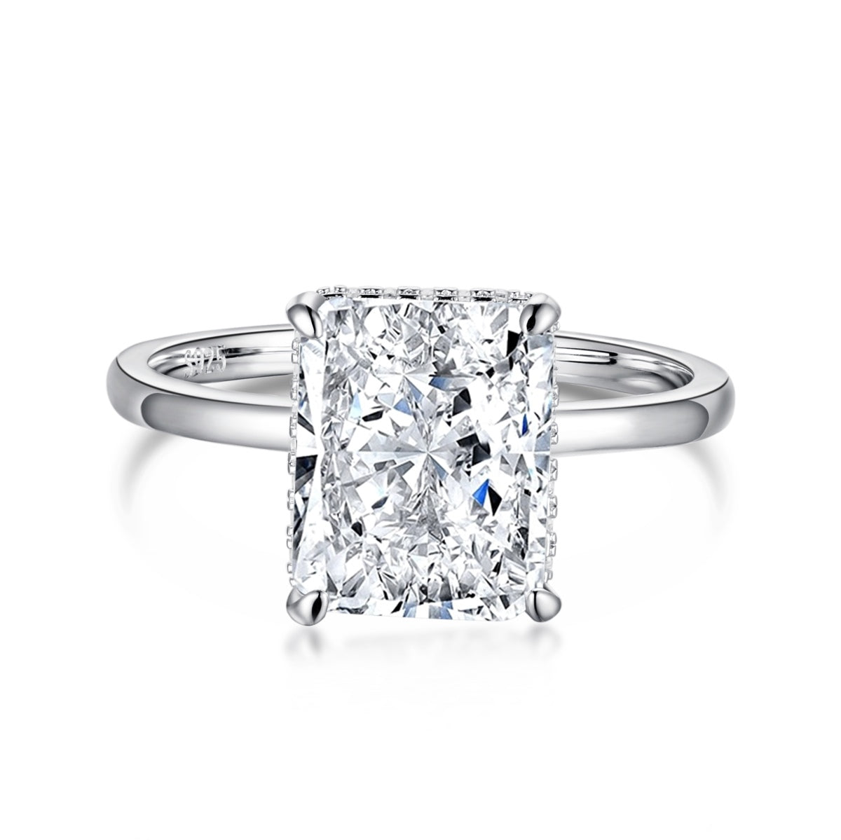 [Windsor Jewelry]4.0 Carat Ornate Enchanting Radiand Cut Banquet Ring