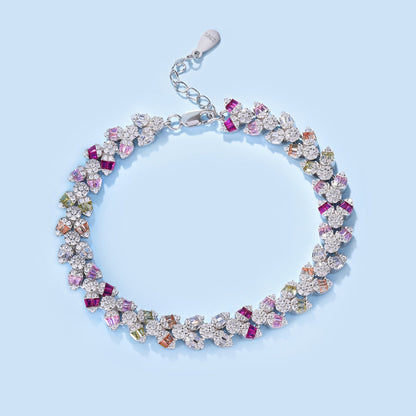 [Windsor Jewelry]Dainty Exquisite Flower Shape Daily Bracelet