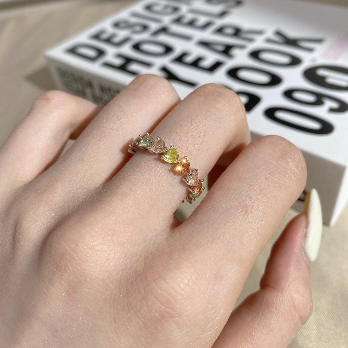 [Windsor Jewelry]0.25 Carat Radiant Romance Heart Cut Lover Ring
