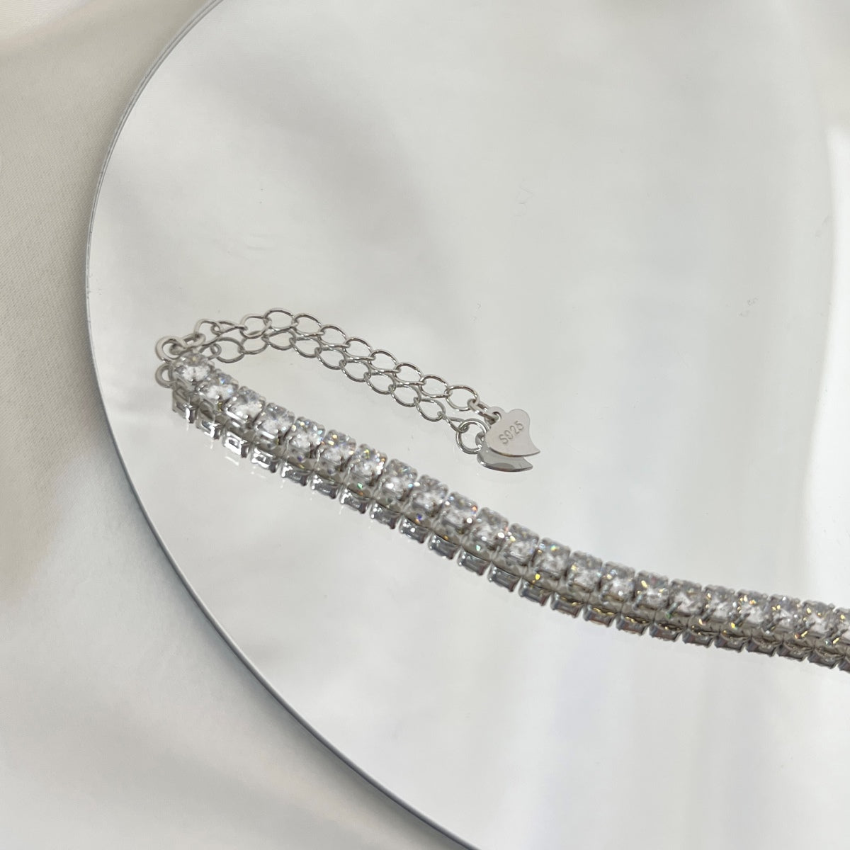 [Windsor Jewelry]Sparkling Round Cut Daily Bracelet