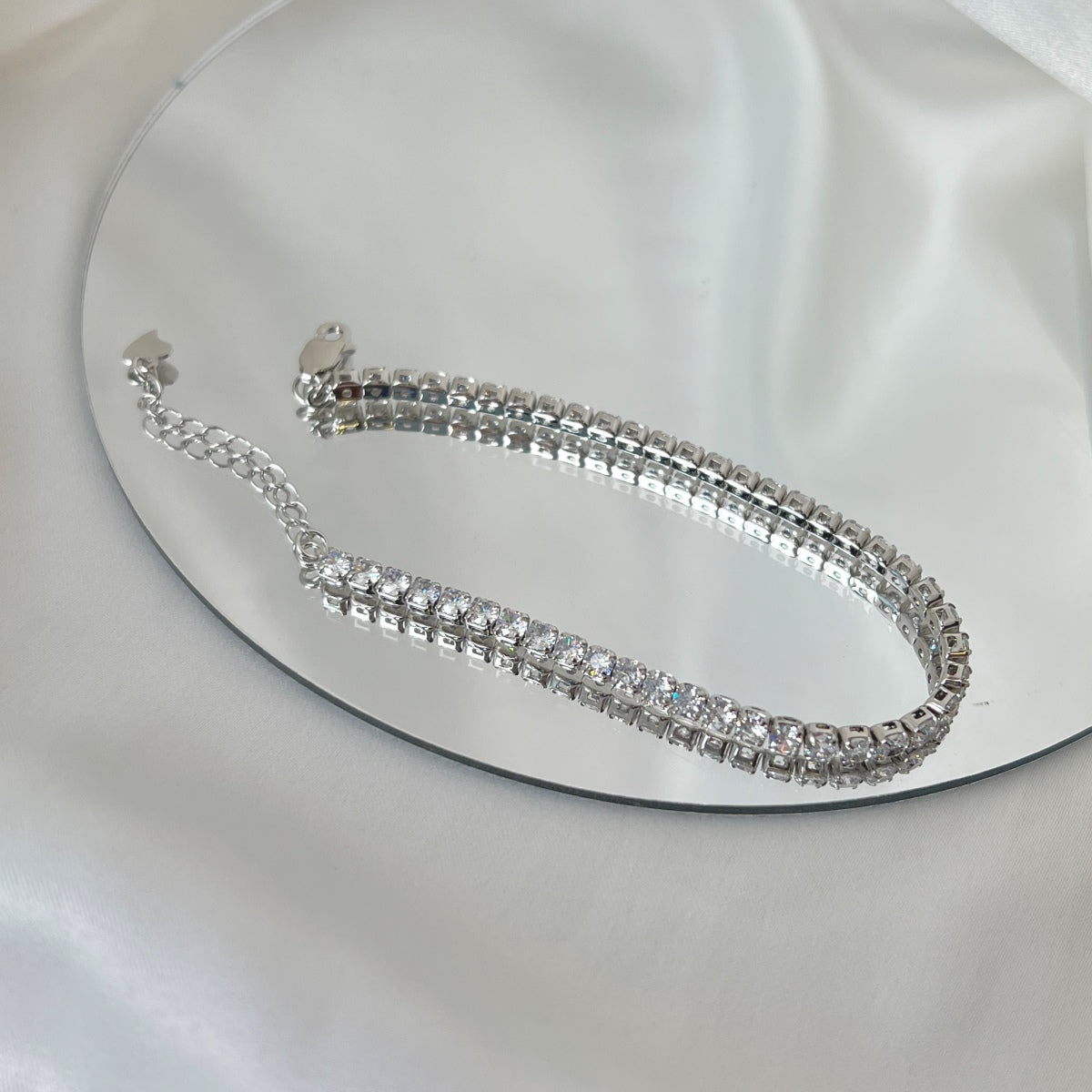 [Windsor Jewelry]Sparkling Round Cut Daily Bracelet