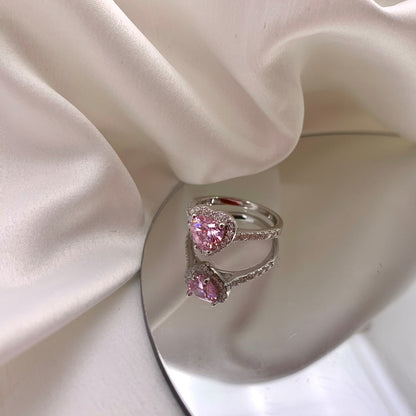 [Windsor Jewelry]Eternity Splashy Romantic Heart Shape Lover Ring