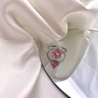 [Windsor Jewelry]1.0 Carat Luxurious Resplendent Water Drop Shape Wedding Ring
