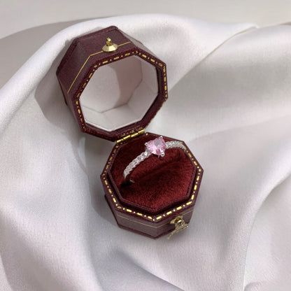 [Windsor Jewelry]0.5 Carat CaratEternity Charming Heart Shape Lover Ring