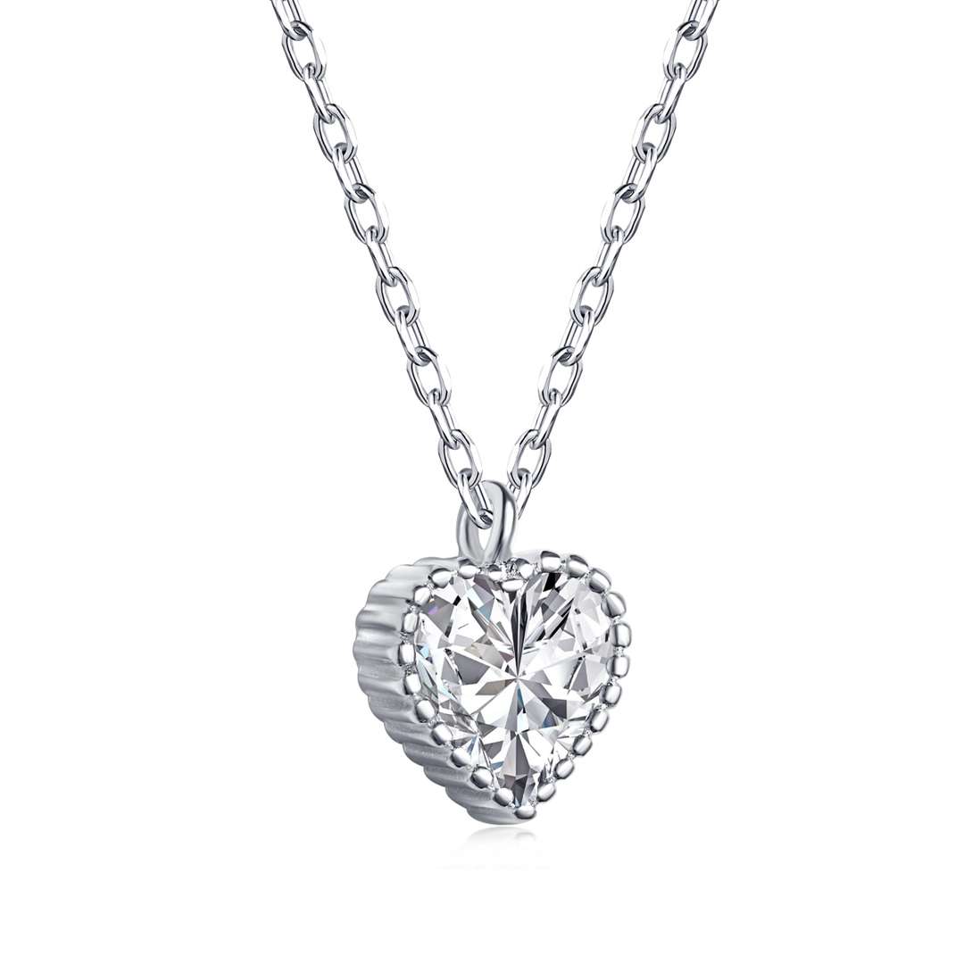 [Windsor Jewelry]Ornate Heart Shape Necklace