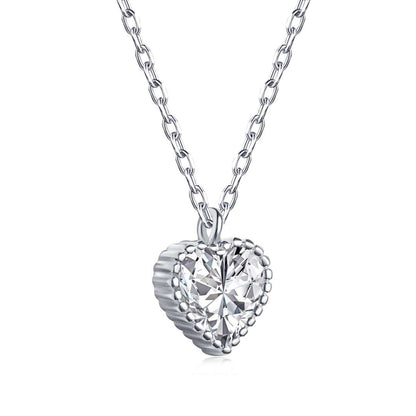 [Windsor Jewelry]Ornate Heart Shape Necklace