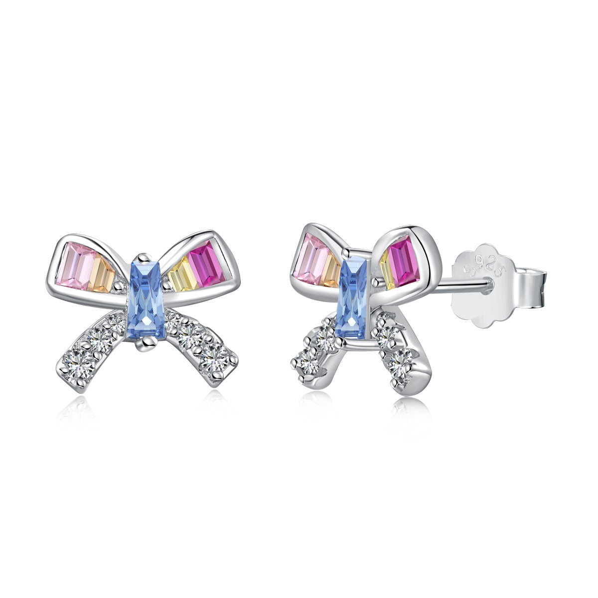 [Windsor Jewelry]Ornate Butterfly Shape Daily Earrings
