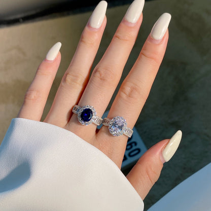 [Windsor Jewelry]1.5 Carat Dazzling Charming Oval Cut Banquet Ring