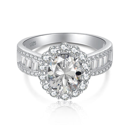 [Windsor Jewelry]1.5 Carat Dazzling Charming Oval Cut Banquet Ring
