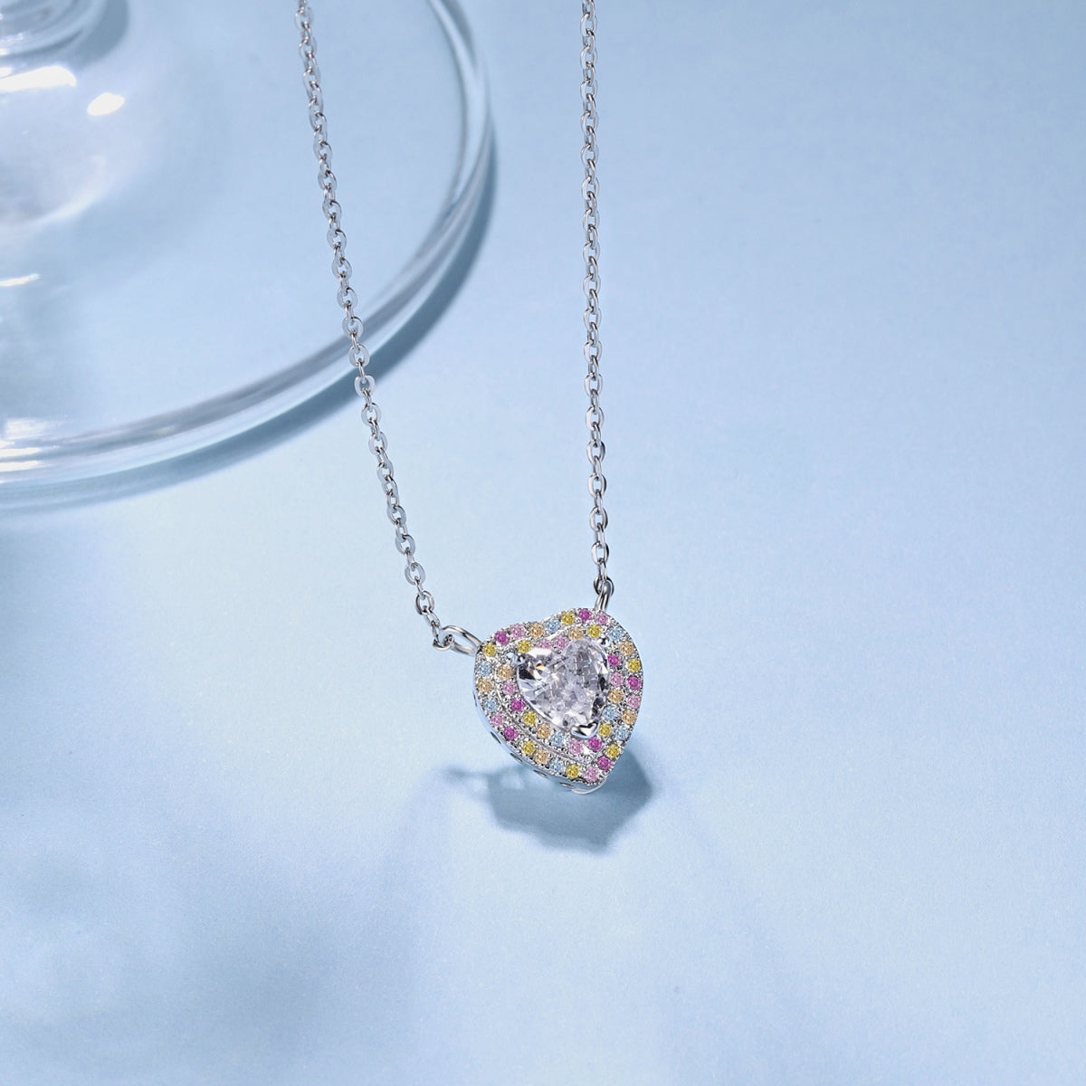 [Windsor Jewelry]Exquisite Heart Shape Necklace