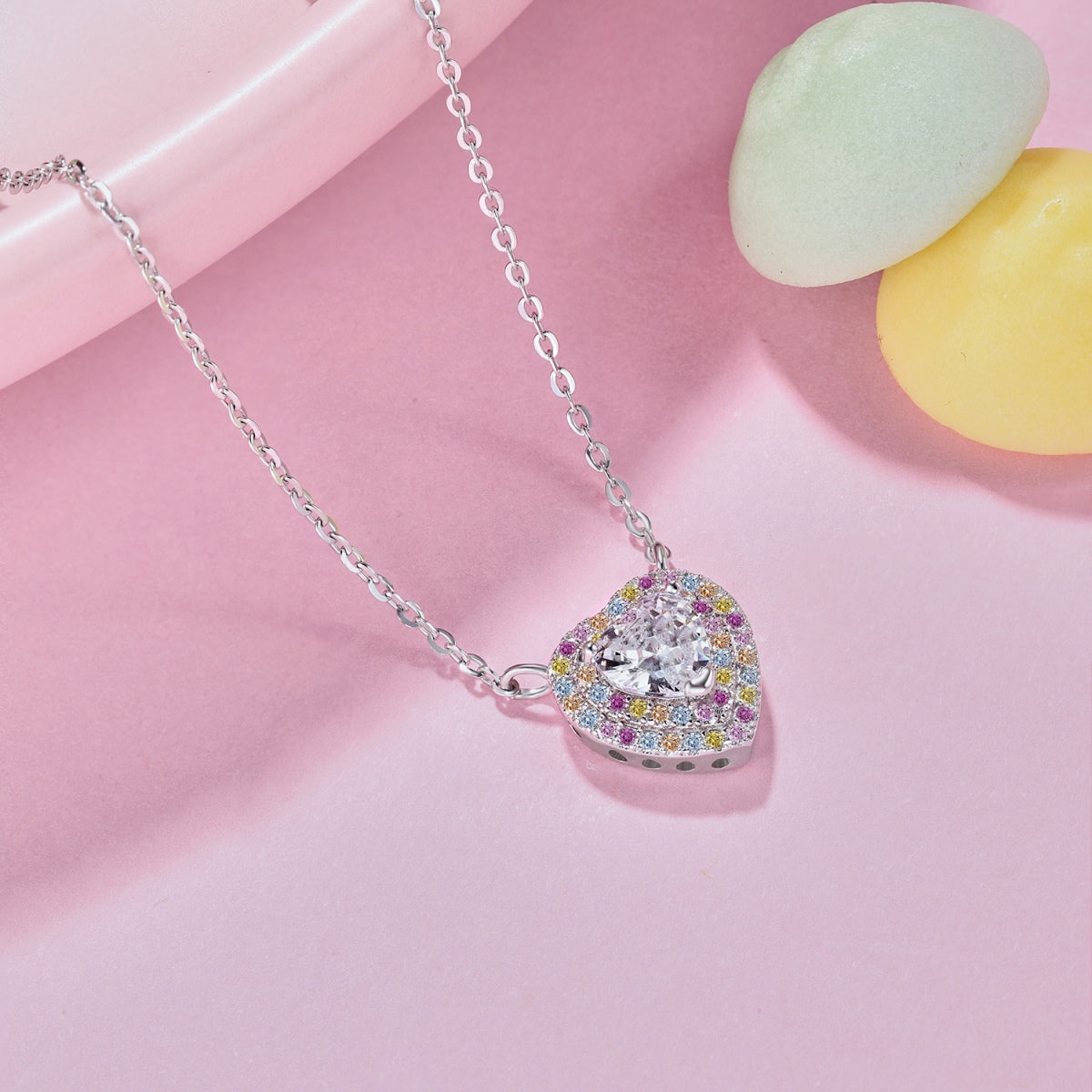 [Windsor Jewelry]Exquisite Heart Shape Necklace
