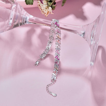 [Windsor Jewelry]Dazzling Unique Multi Shape Daily Bracelet