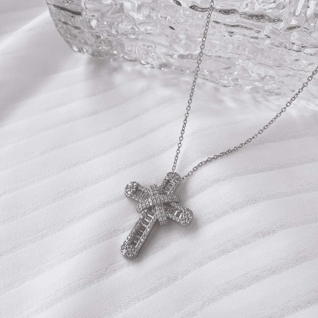 [Windsor Jewelry]Gypsophila With Dimonds Necklace