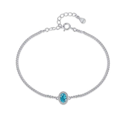 [Windsor Jewelry]Exquisite Oval Shape Bracelet