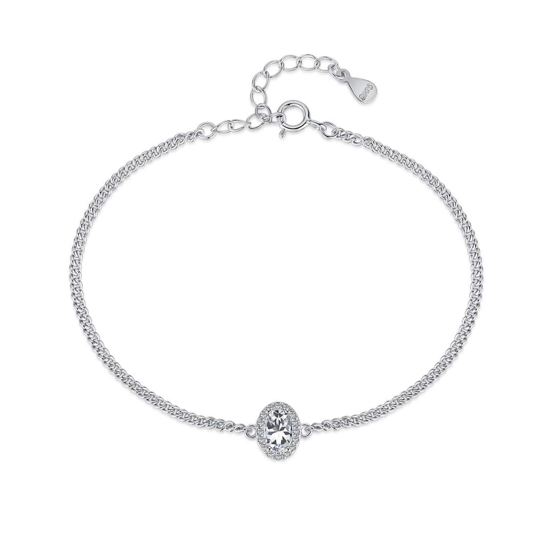 [Windsor Jewelry]Exquisite Oval Shape Bracelet