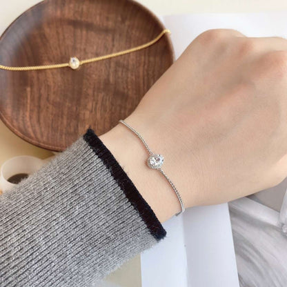 [Windsor Jewelry]Exquisite Oval Shape Bracelet