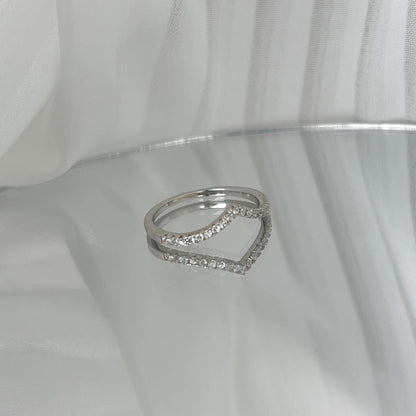 [Windsor Jewelry]Elaborate Tennis Band Ring