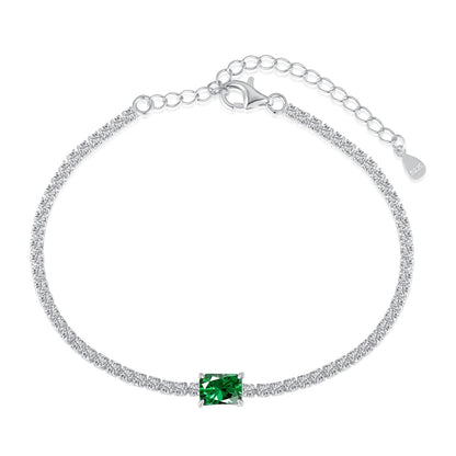[Windsor Jewelry]1.0 Carat Unique Emerald Cut Banquet Bracelet