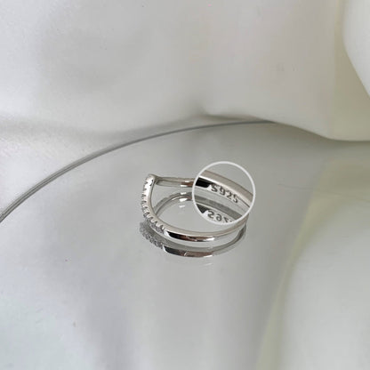 [Windsor Jewelry]Elaborate Tennis Band Ring