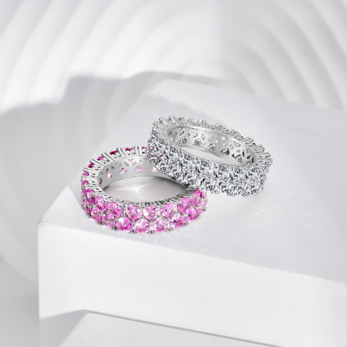 [Windsor Jewelry]Sparkling Full Heart Ring