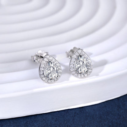 [Windsor Jewelry]Luxurious Water Drop Shape Earrings