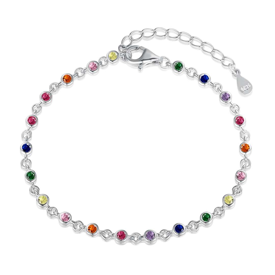 [Windsor Jewelry]Colorful Bead Array Bracelet