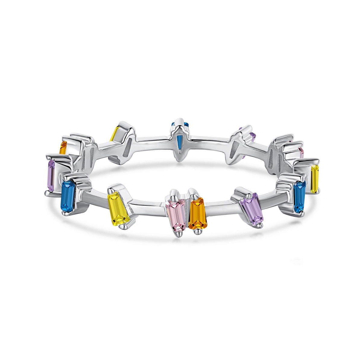 [Windsor Jewelry]Unique Trapezoid Cut Daily Ring