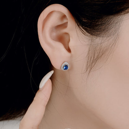 [Windsor Jewelry]Luxurious Water Drop Shape Earrings