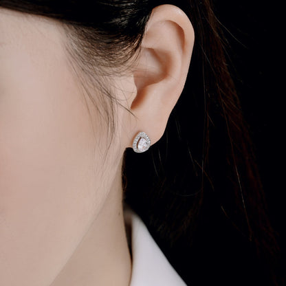 [Windsor Jewelry]Luxurious Water Drop Shape Earrings