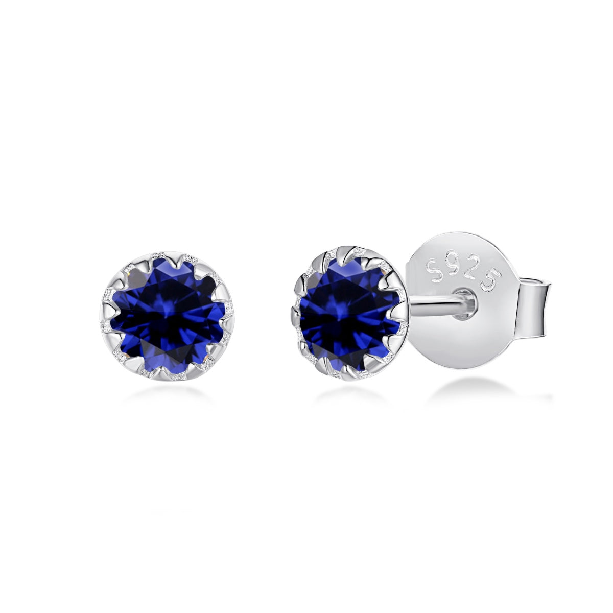 [Windsor Jewelry]Sparkling Colorful Round Shape Earrings