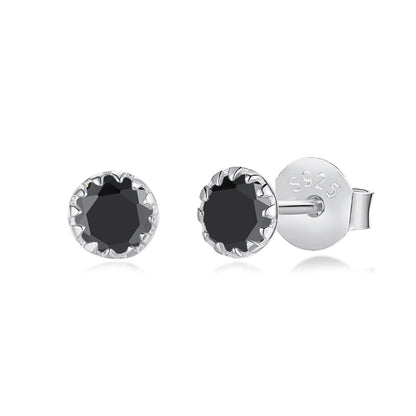 [Windsor Jewelry]Sparkling Colorful Round Shape Earrings