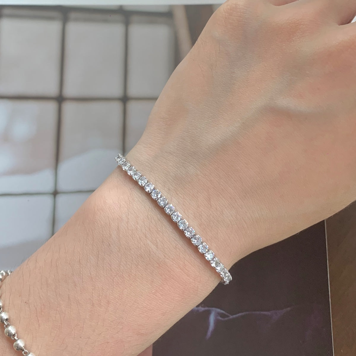 [Windsor Jewelry]Sparkling Round Cut Daily Bracelet