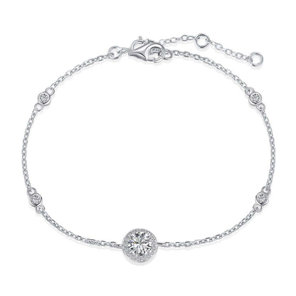 [Windsor Jewelry]Dazzling Round Cut Shape Bracelet