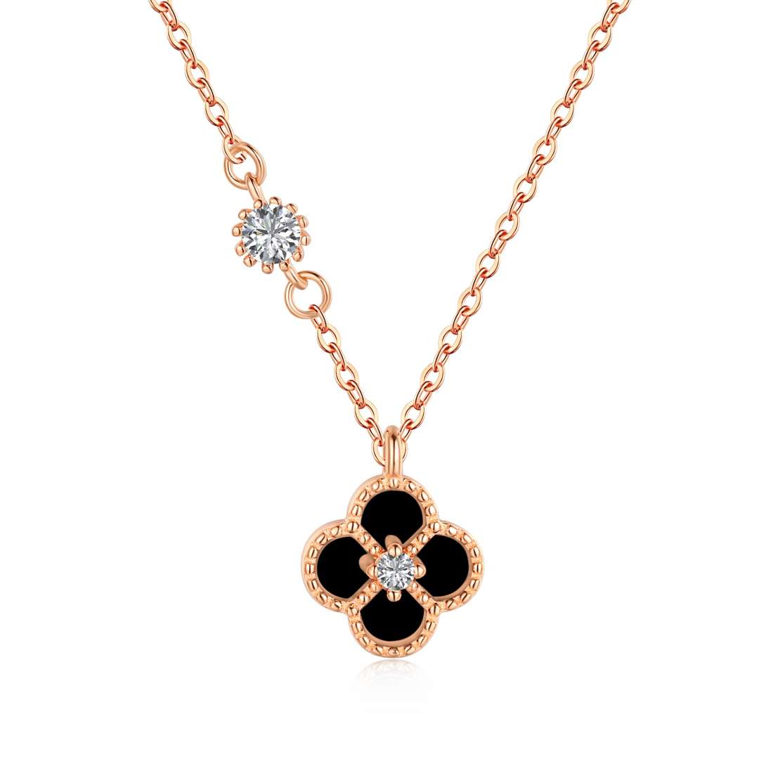 [Windsor Jewelry]Delicate Flower Shape Necklace