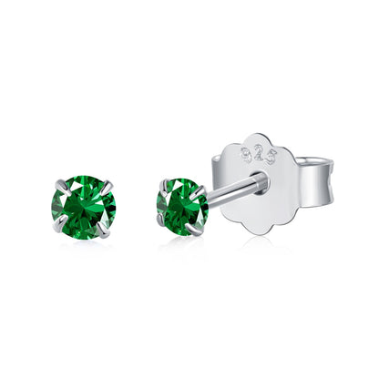 [Windsor Jewelry]Delicate Solitaire Earrings