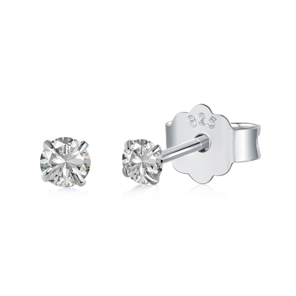 [Windsor Jewelry]Delicate Solitaire Earrings