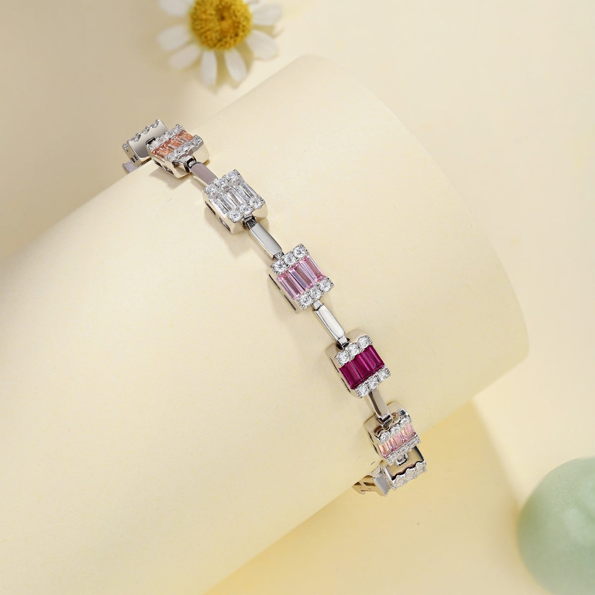 [Windsor Jewelry]Dainty Charming Emerald Cut Daily Bracelet