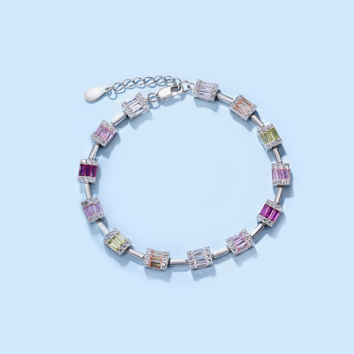 [Windsor Jewelry]Dainty Charming Emerald Cut Daily Bracelet