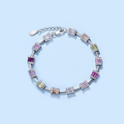 [Windsor Jewelry]Dainty Charming Emerald Cut Daily Bracelet