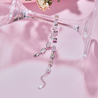 [Windsor Jewelry]Dainty Charming Emerald Cut Daily Bracelet