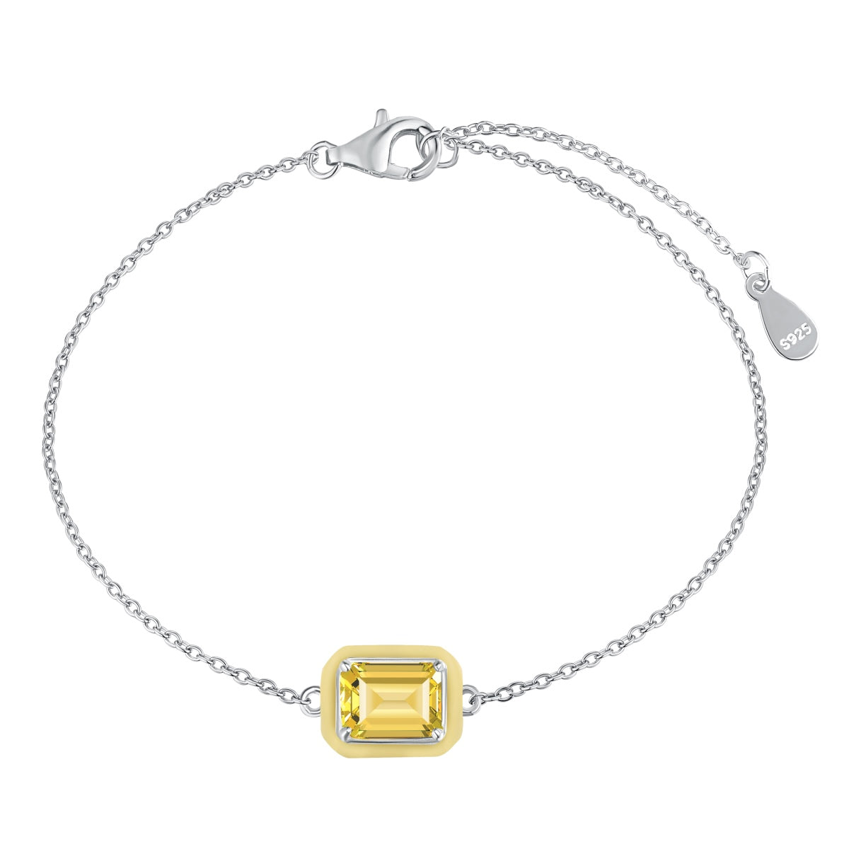 [Windsor Jewelry]2.0 Carat Sparkling Colorful Emerald Cut Daily Bracelet