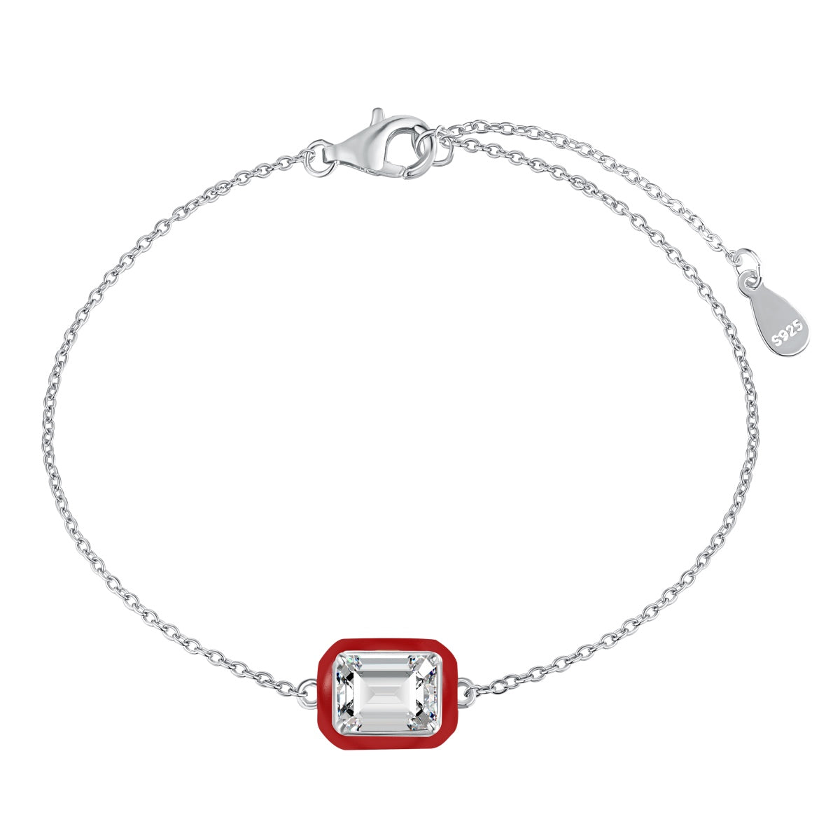 [Windsor Jewelry]2.0 Carat Sparkling Colorful Emerald Cut Daily Bracelet