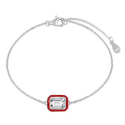 [Windsor Jewelry]2.0 Carat Sparkling Colorful Emerald Cut Daily Bracelet