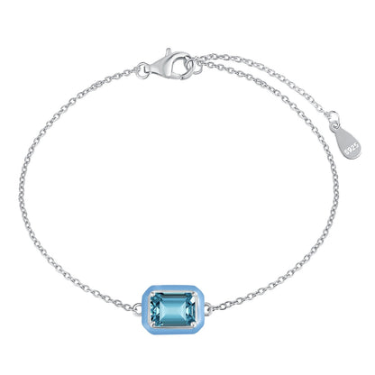 [Windsor Jewelry]2.0 Carat Sparkling Colorful Emerald Cut Daily Bracelet