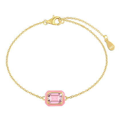 [Windsor Jewelry]2.0 Carat Sparkling Colorful Emerald Cut Daily Bracelet