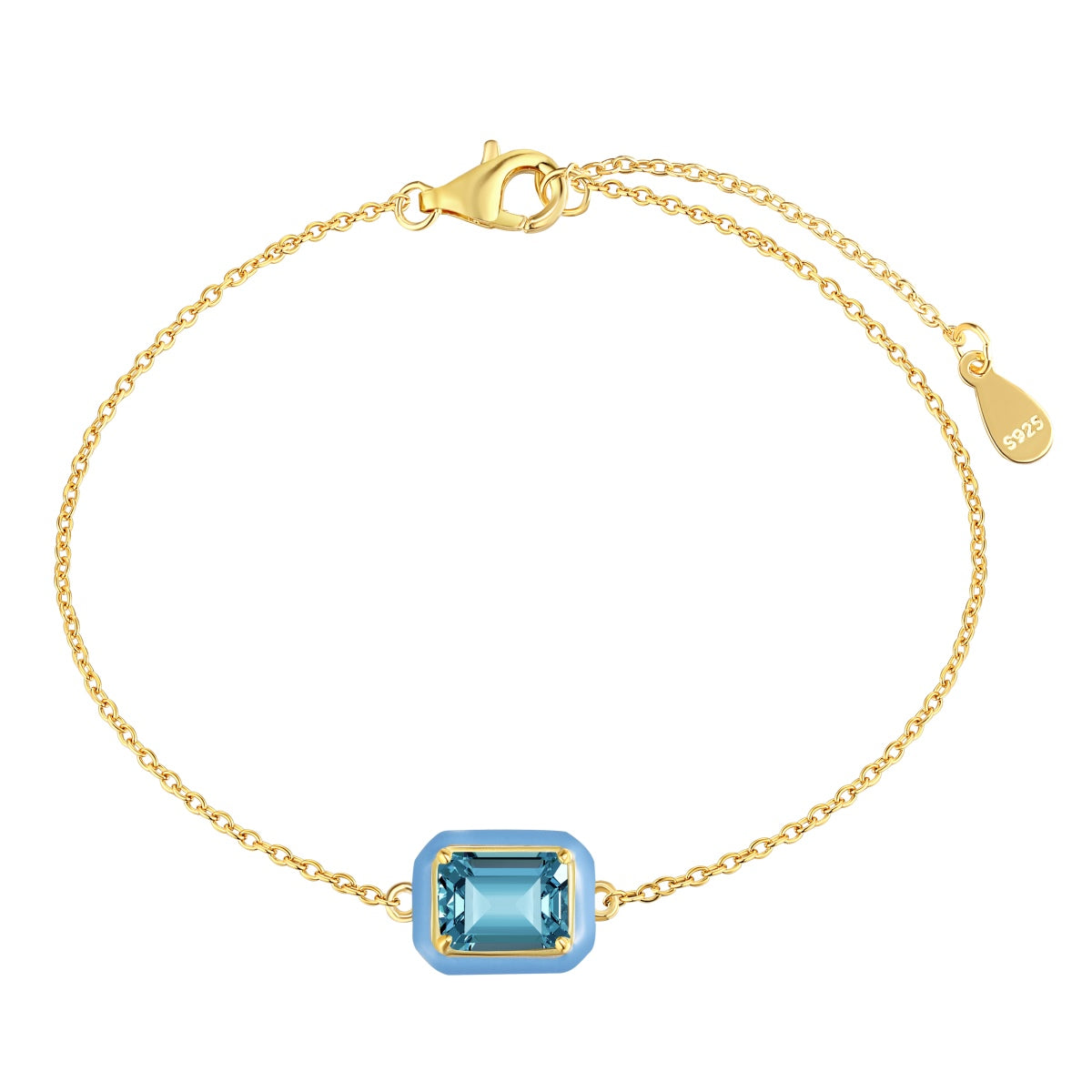 [Windsor Jewelry]2.0 Carat Sparkling Colorful Emerald Cut Daily Bracelet