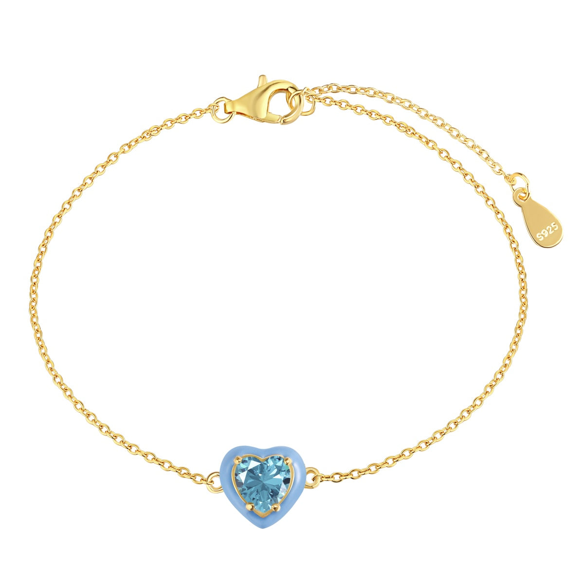 [Windsor Jewelry]Sparkling Romantic Heart Shape Lover Bracelet
