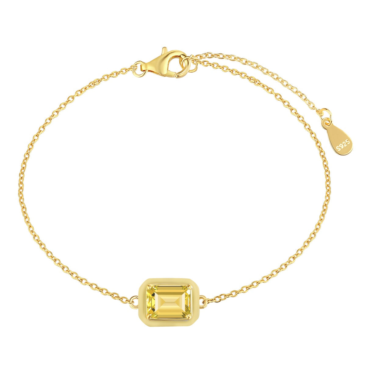 [Windsor Jewelry]2.0 Carat Sparkling Colorful Emerald Cut Daily Bracelet