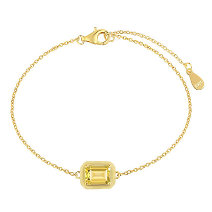 [Windsor Jewelry]2.0 Carat Sparkling Colorful Emerald Cut Daily Bracelet