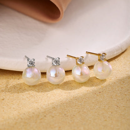 [Windsor Jewelry]Symphony Mermaid Pearl Earrings